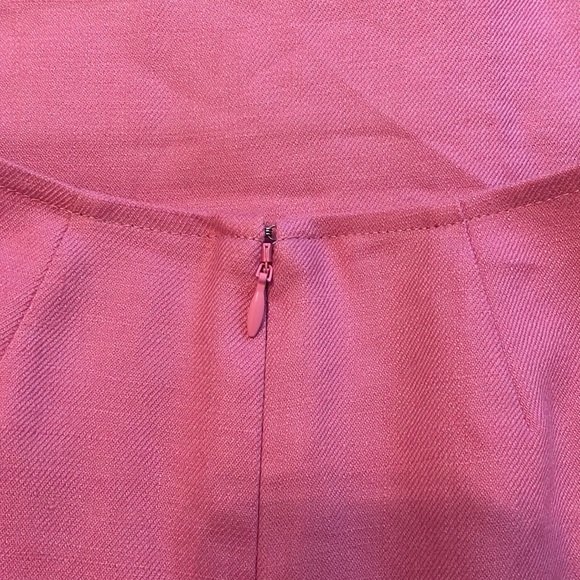 J. CREW Women Double Breasted Linen Blend Sheath Sleeveless Dress Pink size 4 - Picture 7 of 8